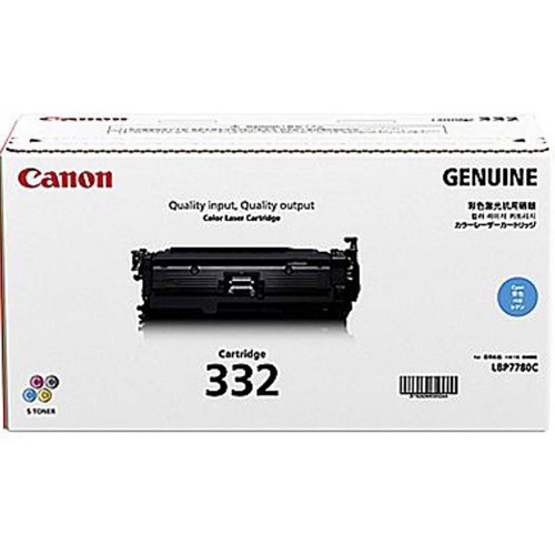 Canon Cartridge 332 Cyan Toner (6,100 pgs) (CART332C)
