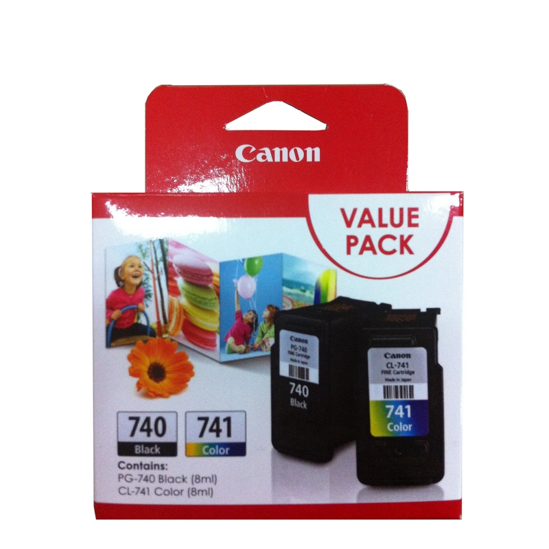 Canon PG-740 + CL-741 Value Pack Ink Cartridge (PG740 CL741)