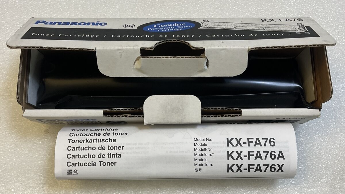 Panasonic KX-FA76A Black Toner Cartridge (KXFA76A)