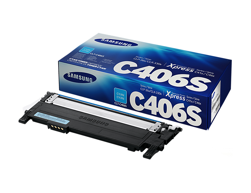 Samsung CLT-C406S Cyan Toner Cartridge (Item No: SG CLT-C406S) (SG CLT-C406S)