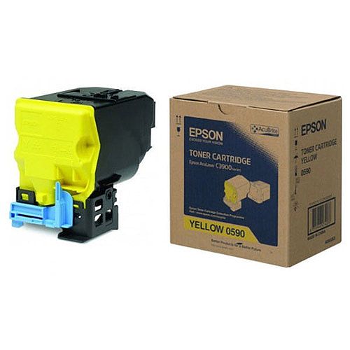Epson C13S050590 Yellow Toner Cartridge (Up to 6,000 Page Yield, For AL-C3900DN, CX37DN)