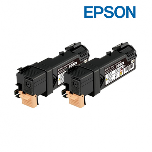 Epson C13S050631 Black Toner Cartridge Twin pack (For AL-C2900N, CX29NF, 6,000 Page Yield)