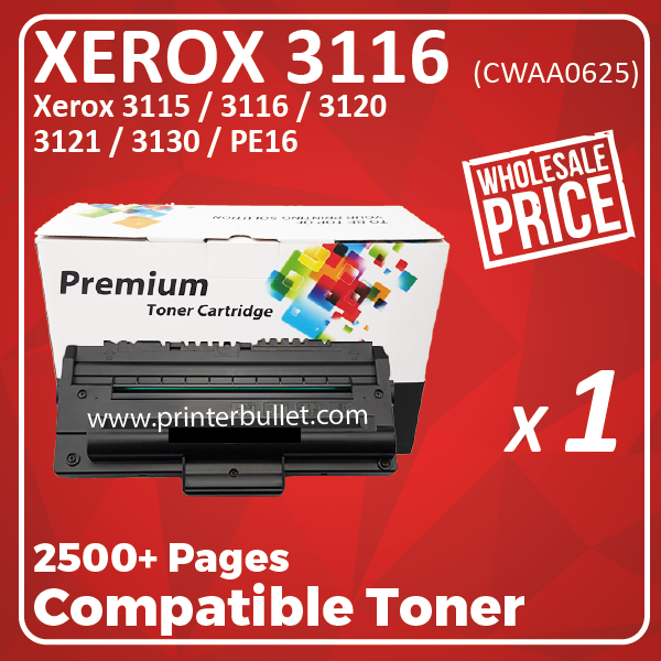 Compatible Fuji Xerox P3116 Black Toner Cartridge