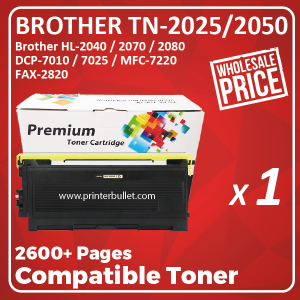 Compatible Brother TN-2050 Black Toner Cartridge