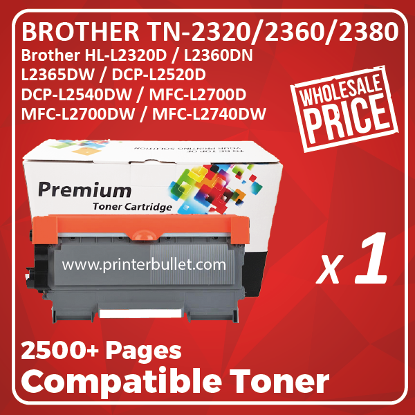 Compatible Brother TN-2360 Black Toner Cartridge
