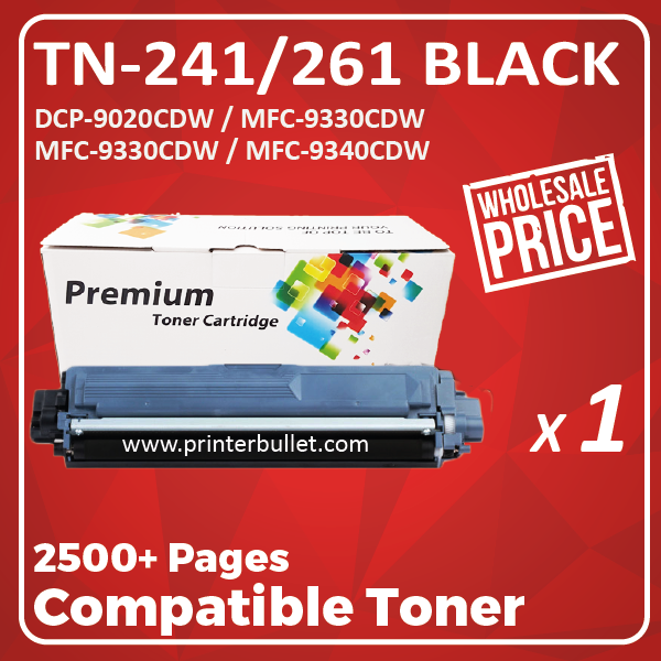 Compatible Brother TN-241/261 Black Toner Cartridge