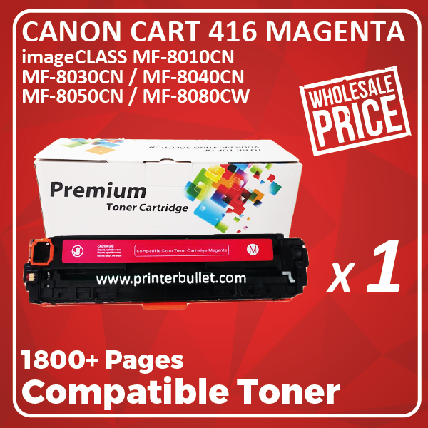 Compatible Canon 416 Magenta Toner Cartridge