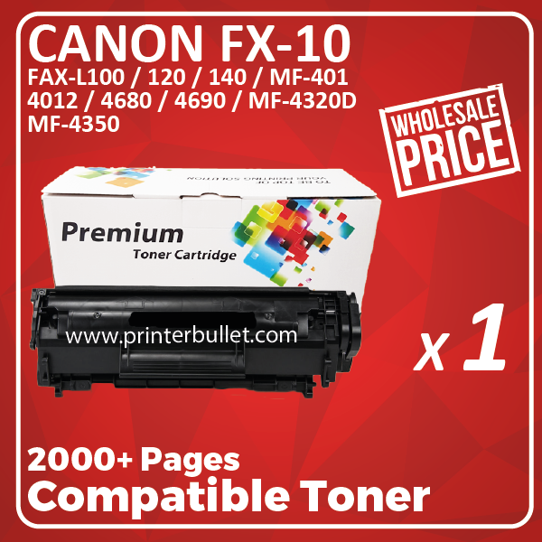 Compatible Canon FX-10 Black Toner Cartridge