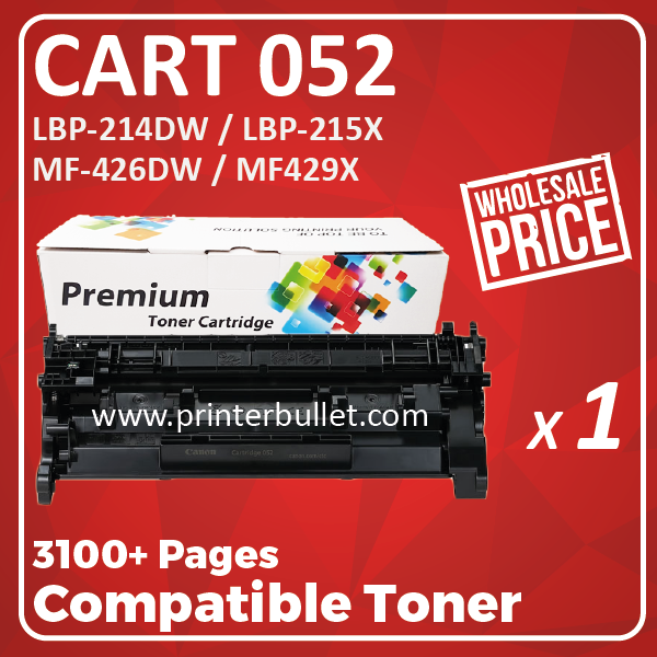 Compatible Canon 052 Black Toner Cartridge