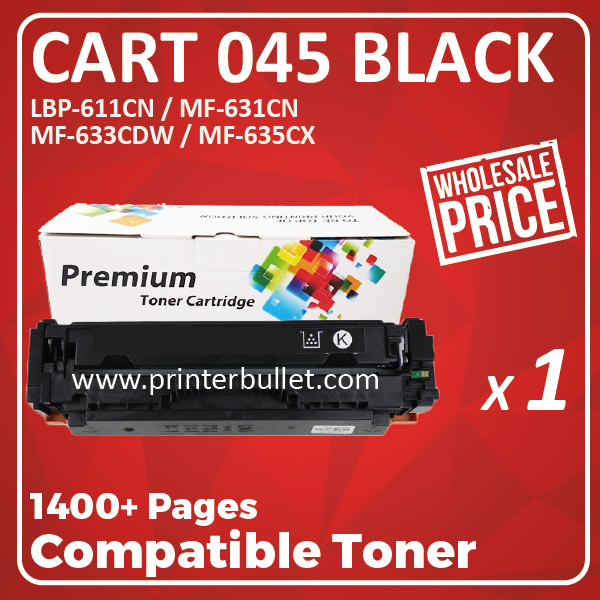 Compatible Canon 045 Black Toner Cartridge