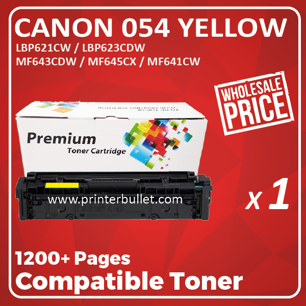 Compatible Canon 054 Yellow Toner Cartridge