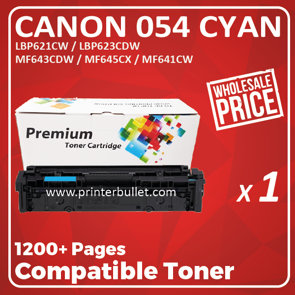 Compatible Canon 054 Cyan Toner Cartridge