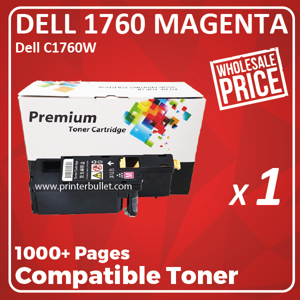 Compatible Dell 1760 Magenta Toner Cartridge