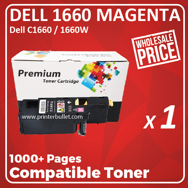 Compatible Dell 1660 Magenta Toner Cartridge