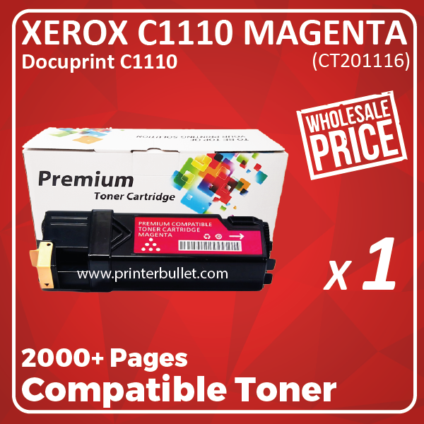 Compatible Fuji Xerox C1110 Magenta Toner Cartridge