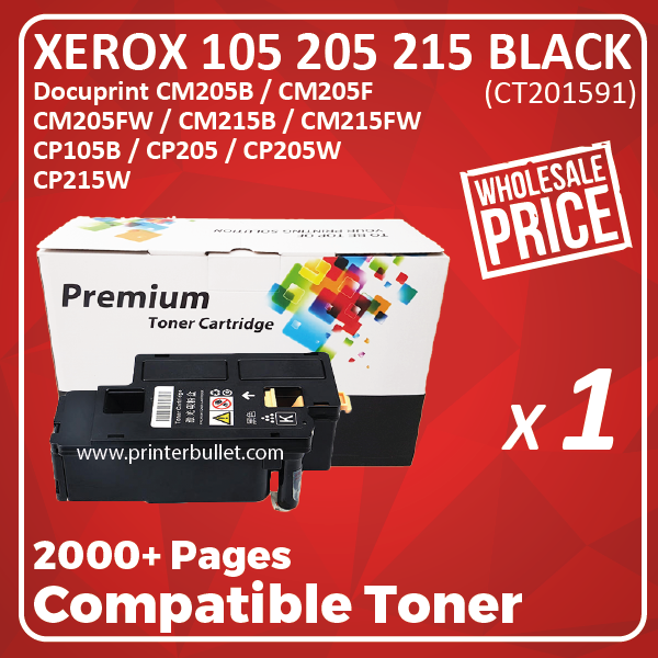 Compatible Fuji Xerox CP105b CM205b Black Toner Cartridge