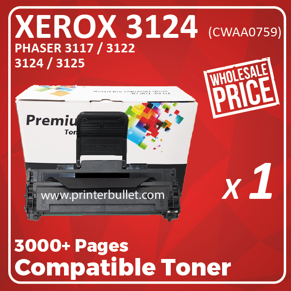 Compatible Fuji Xerox 3124 Black Toner Cartridge