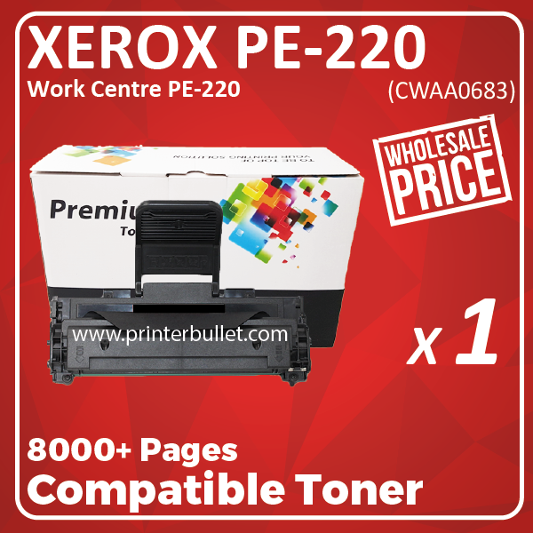 Compatible Fuji Xerox PE220 Black Toner Cartridge