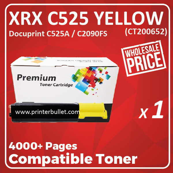 Compatible Fuji Xerox C525A Yellow Toner Cartridge