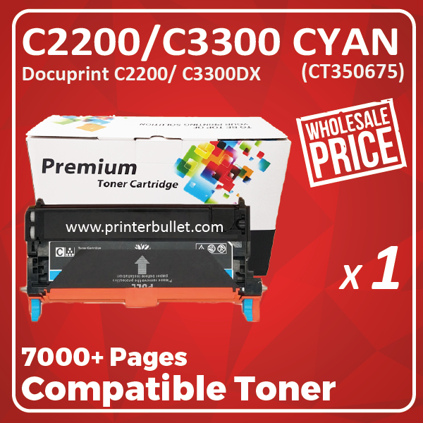 Compatible Fuji Xerox C2200 / C3300 Cyan Toner Cartridge