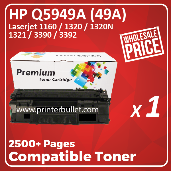 Compatible HP Q5949A (49A) Black Toner Cartridge