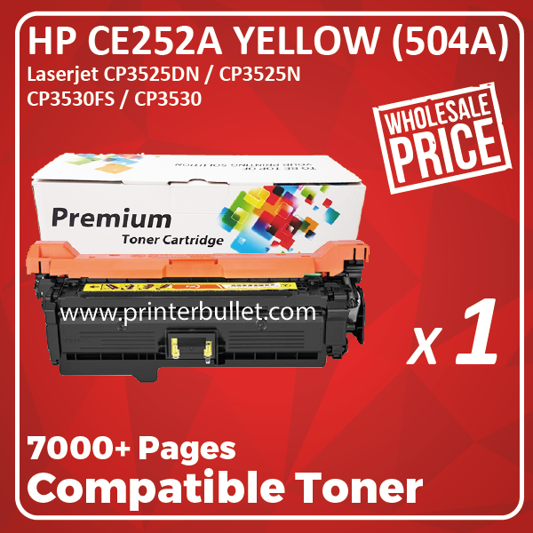 Compatible HP CE252A Yellow Toner Cartridge