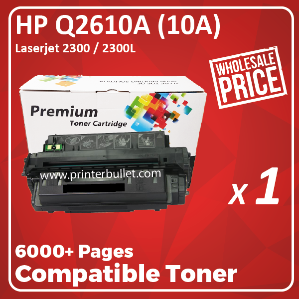 Compatible HP Q2610A (10A) Black Toner Cartridge