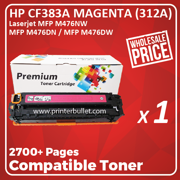 Compatible HP CF383A Magenta Toner Cartridge