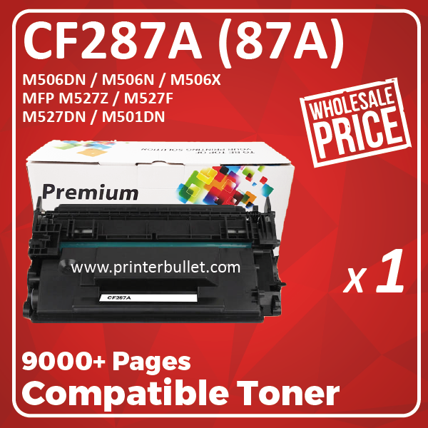 Compatible HP CF287A (87A) Black Toner Cartridge