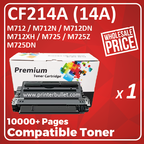 Compatible HP CF214A (14A) Black Toner Cartridge