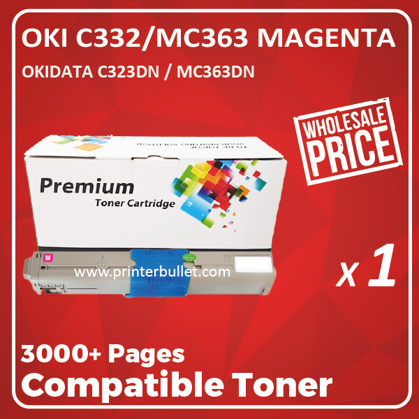 Compatible OKI C332 / MC363 Magenta Toner Cartridge