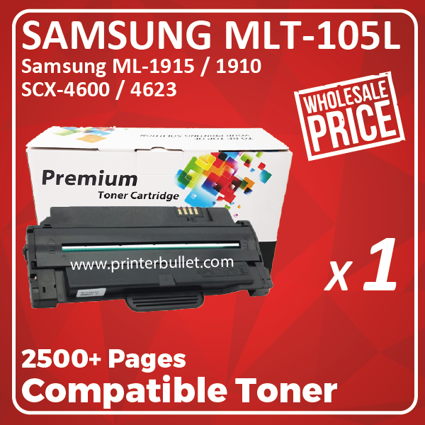 Compatible Samsung MLT-D105L Black Toner Cartridge