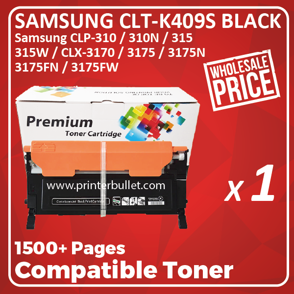Compatible Samsung CLT-K409 Black Toner Cartridge