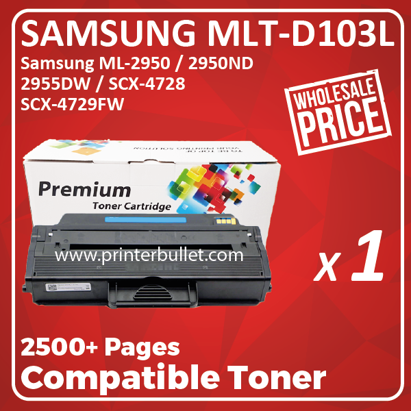 Compatible Samsung MLT-D103L Black Toner Cartridge
