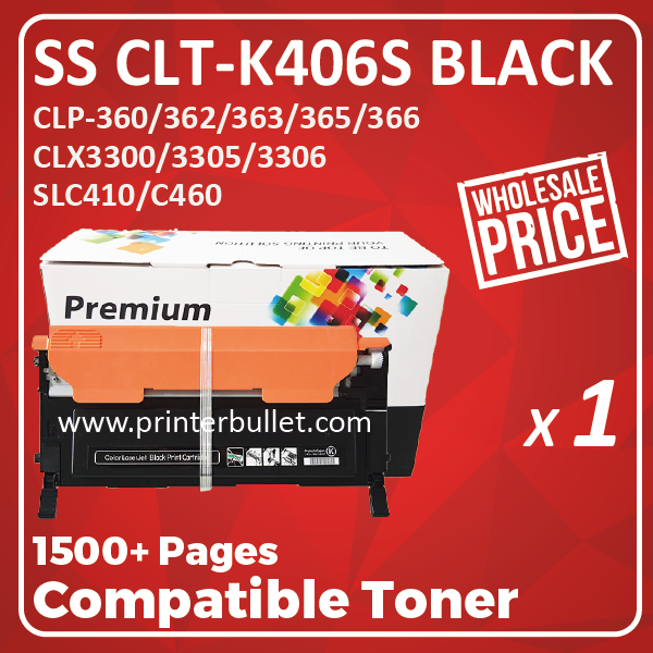 Compatible Samsung CLT-K406S Black Toner Cartridge