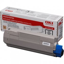 OKI C5650 C5750 Black Toner Cartridge (43865712)