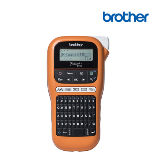 Brother PT-E110VP Label Printer (Print: 20mm/sec, Print Width: Up to 12mm, 180dpi)