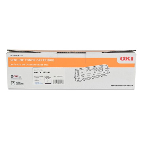 OKI C831 Black 10k Toner - 44844528