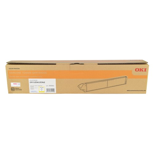 OKI C911/931 24K Yellow Toner Cartridge - 45536429