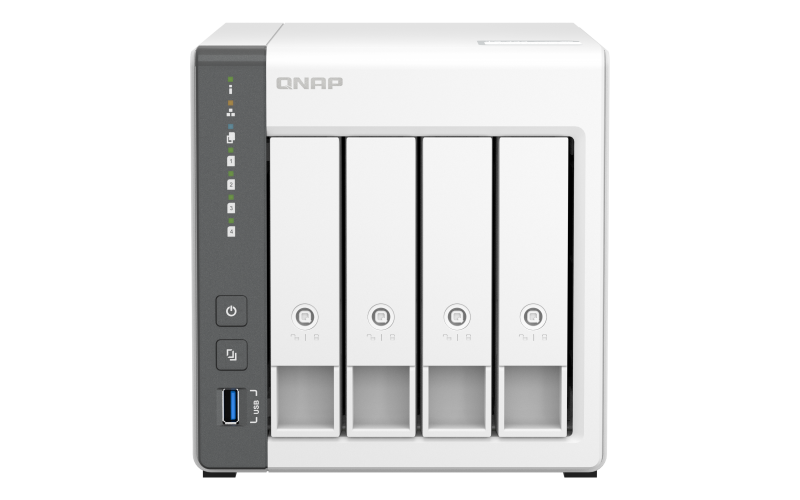 QNAP TS-433-4G Nas (4 Bay, Cortex-A55 4-core 2GHz, 4GB DDR4 RAM, 64-Bit)