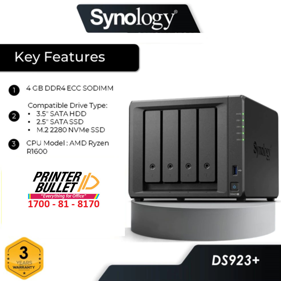 Synology DiskStation DS923+ 4-Bay NAS Server