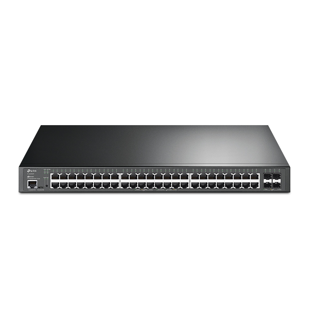 Omada TL-SG3452XP JetStream 48-Port Gigabit and 4-Port 10GE SFP+ L2+ Managed Switch with 48-Port PoE+