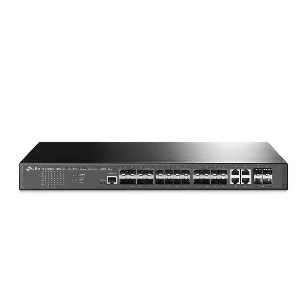 Omada TL-SG3428XF JetStream 24-Port SFP L2+ Managed Switch with 4 10GE SFP+ Slots