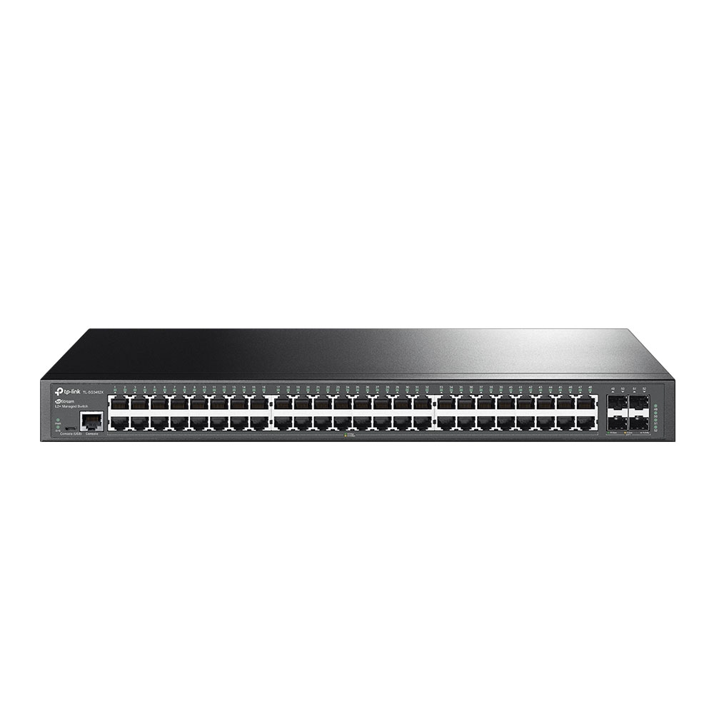 Omada TL-SG3452X JetStream 48-Port Gigabit L2+ Managed Switch with 4 10GE SFP+ Slots