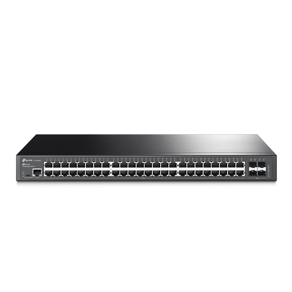 Omada TL-SG3452 JetStream 48-Port Gigabit L2 Managed Switch with 4 SFP Slots