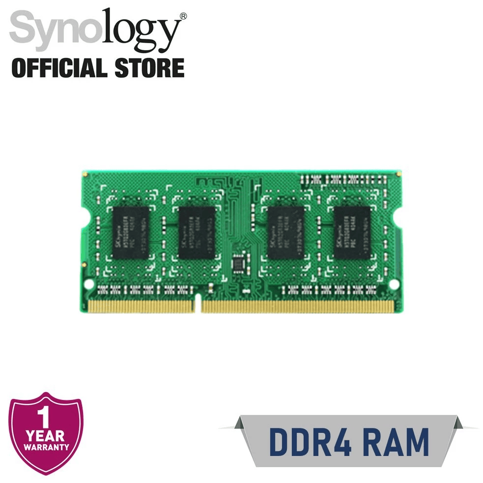 Synology 4GB DDR4 2666 MHz Non-ECC SO-DIMM Memory Module