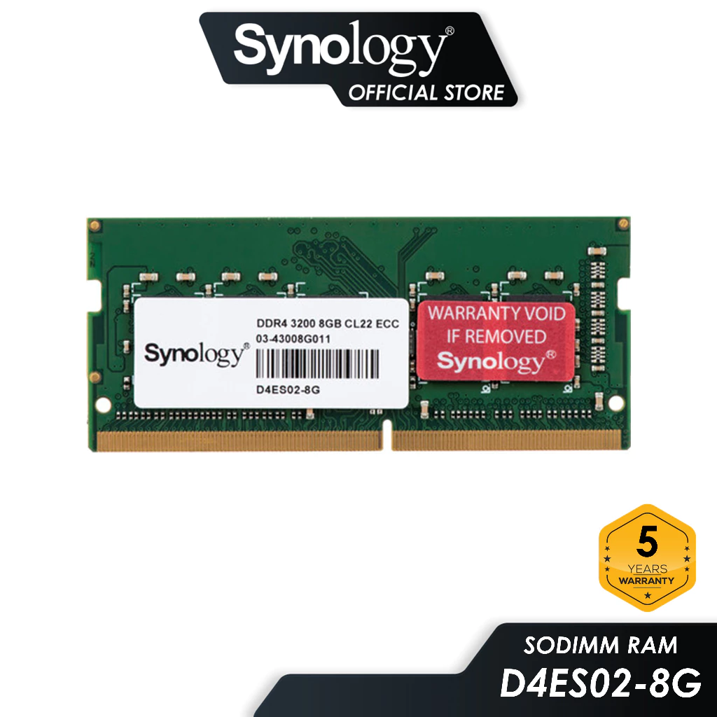Synology 8GB DDR4 SO-DIMM ECC Memory Module (D4ES02-8G)