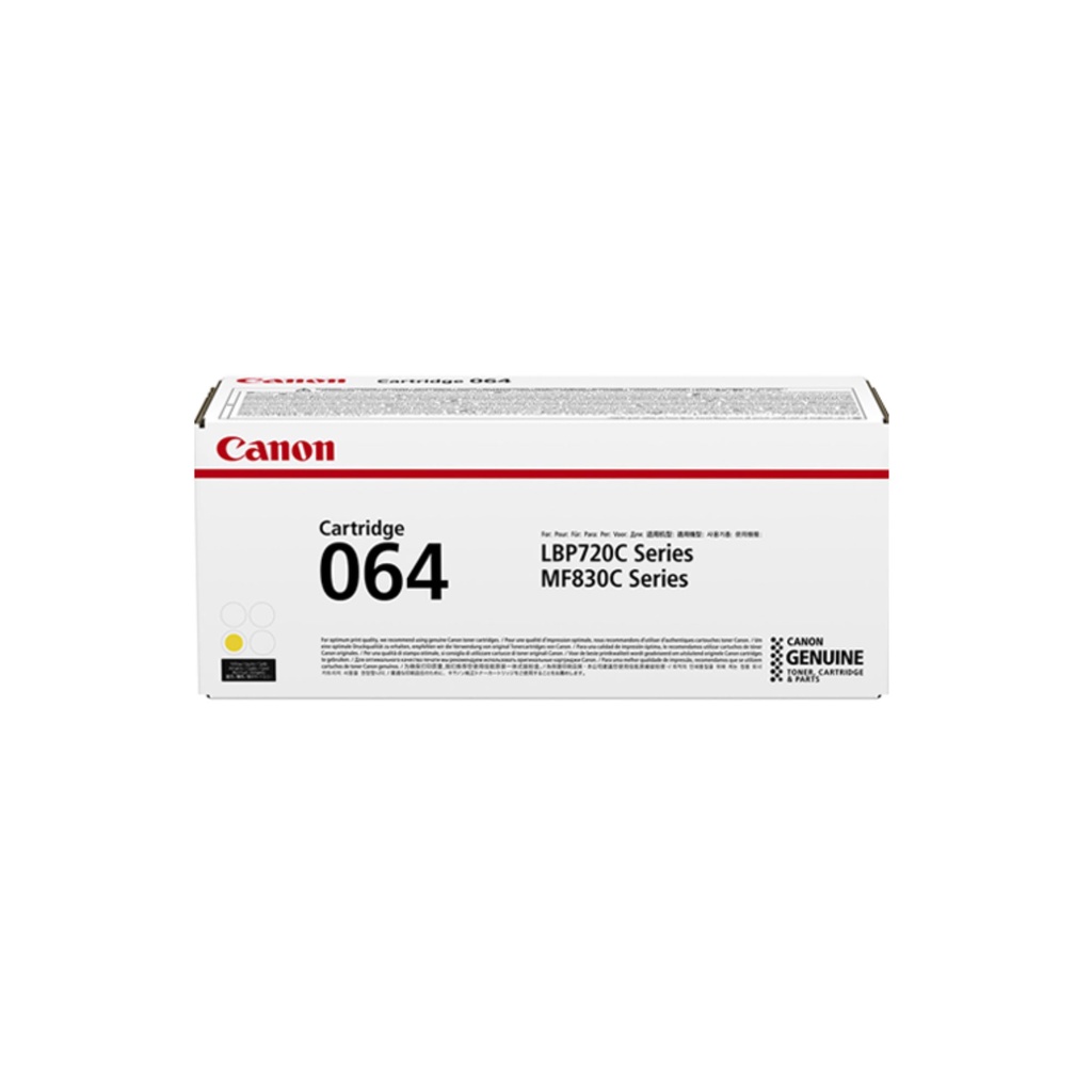 Canon Cartridge 064 Original Yellow Toner Cartridge for model LBP722Cdw / MF832Cdw (5000 pages)