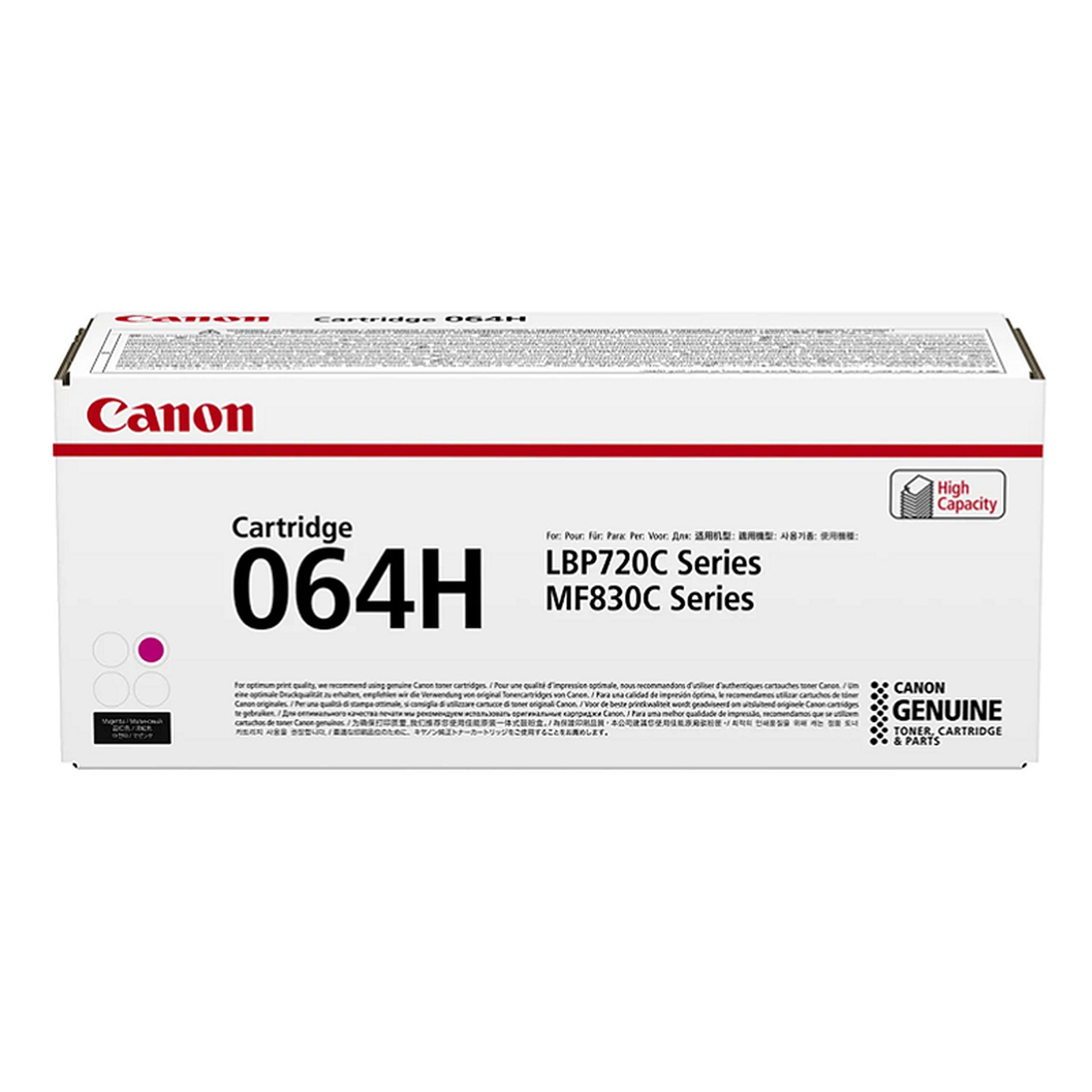 Canon Cartridge 064H Original Magenta Toner Cartridge for model LBP722Cdw / MF832Cdw (10400 pages)