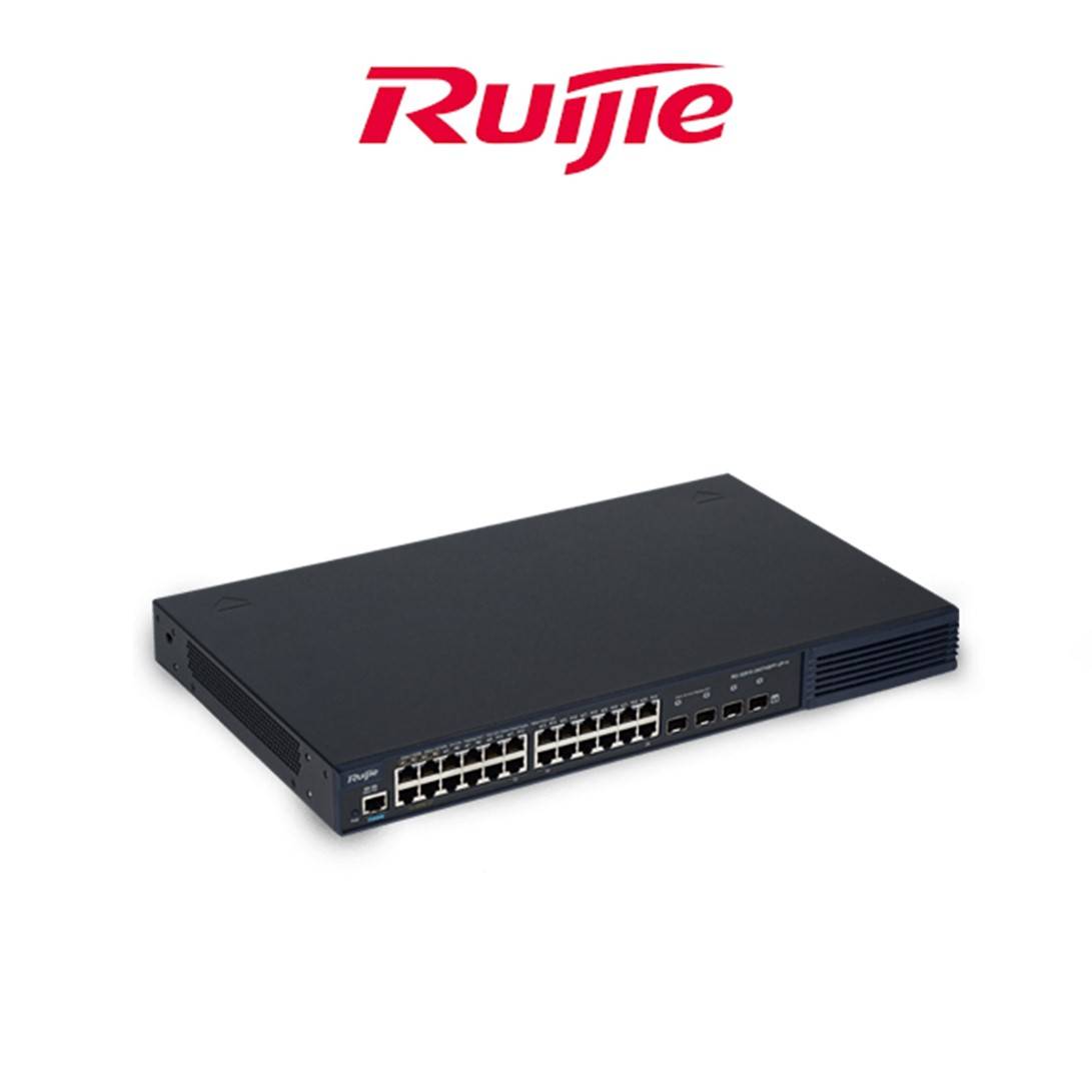 RUIJIE RG-S2910-24GT4SFP-UP-H ENT MANAGED POE+ SWITCH, 24 GE PORT, 4 SFP (NON COMBO)